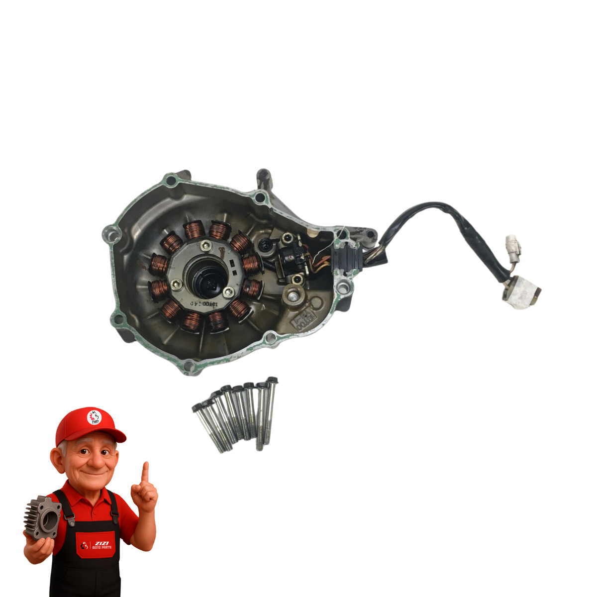 Tampa + Estator Fazer 150 14/18 Original Yamaha Detalhe